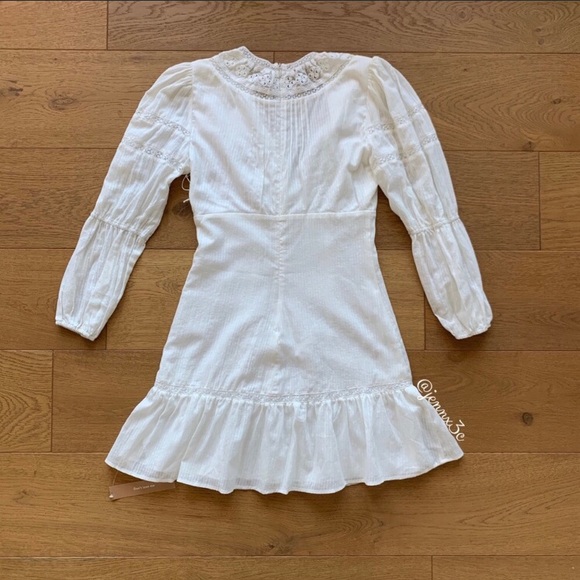 Sold Reformation Cecille Dress || Cream - Picture 14 of 16